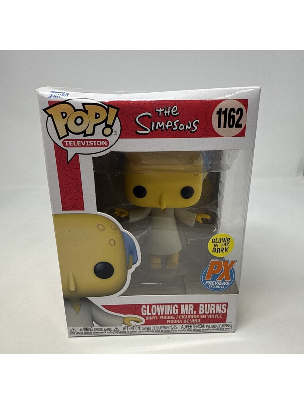 Glowing Mr. Burns Funko Pop! The Simpsons #1162 GITD PX Previews